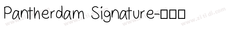 Pantherdam Signature字体转换